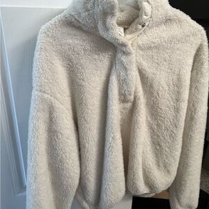H&M Cream Fleece Jacket